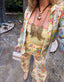 70s Vintage Floral Palazzo Set | Romantic Garden Print Two Piece Ensemble