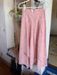90s Vintage Henri Bendel Corset Waist Asymmetrical Handkerchief Midi Skirt