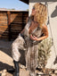 00s Vintage Roberto Cavalli Silk Leopard Jumpsuit | Sheer Harem Romper