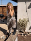00s Vintage Roberto Cavalli Silk Leopard Jumpsuit | Sheer Harem Romper