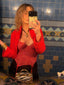 90s Vintage Sonia Rykiel Paris Cropped Cardigan | Cashmere Blend Knit