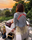 90s Vintage Trouble Maker Distressed Denim Jacket