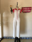 70s Vintage Jerell Of Texas Cherry Print Hooded Jumpsuit | Wide Leg Novelty Romper