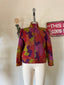 80s Vintage Emanuel Ungaro Paris Psychedelic Jacket | Multicolor Abstract Coat