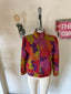 80s Vintage Emanuel Ungaro Paris Psychedelic Jacket | Multicolor Abstract Coat