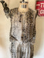 00s Vintage Roberto Cavalli Silk Leopard Jumpsuit | Sheer Harem Romper