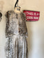 00s Vintage Roberto Cavalli Silk Leopard Jumpsuit | Sheer Harem Romper