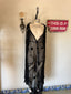 20s Antique Vintage Sheer Black Lace Cape | Edwardian Silk Chiffon Evening Cape