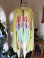70s Vintage Hand Painted Daisy Sheer Duster