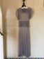 20s Vintage Antique Custom Mesh Gown | One of One Couture Hand Embellished Bridal Dress