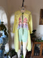 70s Vintage Hand Painted Daisy Sheer Duster