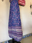 70s Vintage Indian Cotton Floral Jumpsuit | Purple Bohemian Wide Leg Romper