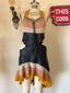 60s Vintage Rare Handmade Leather & Crochet Hippie Dress | Genuine Counterculture Halter Mini