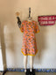 60s Vintage Pink Floral Terry Cloth Mini Dress | Fringe Beach Cover Up