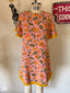 60s Vintage Pink Floral Terry Cloth Mini Dress | Fringe Beach Cover Up