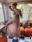70s Vintage Robert David Morton Sheer Maxi Dress | Psychedelic Geometric Boho Style VTG
