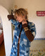 Vintage Indigo Patchwork Boro Style Duster | Artisan Quilted Folk Jacket