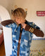 Vintage Indigo Patchwork Boro Style Duster | Artisan Quilted Folk Jacket