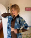 Vintage Indigo Patchwork Boro Style Duster | Artisan Quilted Folk Jacket