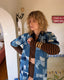 Vintage Indigo Patchwork Boro Style Duster | Artisan Quilted Folk Jacket