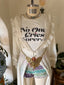 30s Vintage Ivory Sheer Chiffon Lace Trim Duster