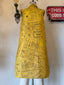 60s Vintage Rare Yellow Pages Novelty Shift Dress