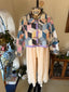 Handmade Vintage Quilt Patchwork Boho Cropped Jacket