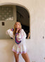 70s Vintage Marisa Martin London Boho Gauze Tunic Mini Dress