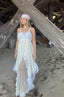 Contemporary Handmade One of One Lace Bridal Set | White & Blush Crochet Maxi Ensemble