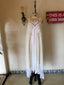 Contemporary Handmade One of One Lace Bridal Set | White & Blush Crochet Maxi Ensemble