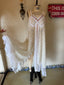Contemporary Handmade One of One Lace Bridal Set | White & Blush Crochet Maxi Ensemble