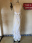 Contemporary Handmade One of One Lace Bridal Set | White & Blush Crochet Maxi Ensemble