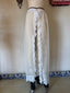 Contemporary Handmade One of One Lace Bridal Set | White & Blush Crochet Maxi Ensemble