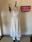Contemporary Handmade One of One Lace Bridal Set | White & Blush Crochet Maxi Ensemble
