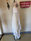 Contemporary Handmade One of One Lace Bridal Set | White & Blush Crochet Maxi Ensemble