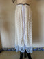 Contemporary Handmade One of One Bridal Set | White Lace & Blue Crochet Asymmetrical Maxi Dress Ensemble