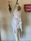 Handmade Crochet Lace Boho Bridal Mini Slip | Romantic Boudoir Camisole