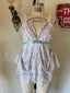 Handmade Crochet Lace Boho Bridal Mini Slip | Romantic Boudoir Camisole