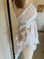 Handmade Crochet Lace Boho Bridal Mini Slip | Romantic Boudoir Camisole
