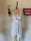 Handmade Crochet Lace Boho Bridal Mini Slip | Romantic Boudoir Camisole