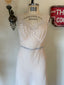 30s Vintage Lace Trim Sheer Maxi Slip Boho Style Pink Bridal Lingerie Dress