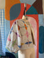 Handmade Vintage Patchwork Quilt Cropped Jacket | One of a Kind Puff Sleeve Jacket