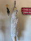 Vintage Deadstock Lim's Crochet Floral Lace Sequin Mini Dress | Bridal Cover Up