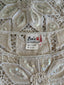 Vintage Deadstock Lim's Crochet Floral Lace Sequin Mini Dress | Bridal Cover Up