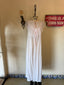70s Vintage Eve Stillman Cotton Lace Bridal Duster | Romantic White Dressing Gown