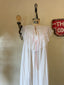 70s Vintage Eve Stillman Cotton Lace Bridal Duster | Romantic White Dressing Gown