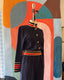 70s Vintage St. John Knits Nautical Jumpsuit | Navy Military Trim One Piece
