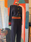 70s Vintage St. John Knits Nautical Jumpsuit | Navy Military Trim One Piece