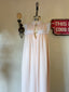 60s Vintage Christian Dior Pink Peignoir Nightgown | Blush Lace Trim Bridal Maxi Dress