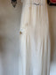 20s Vintage Antique Silk Slip Dress | Sheer Floral Appliqué Boho Bridal Nightgown